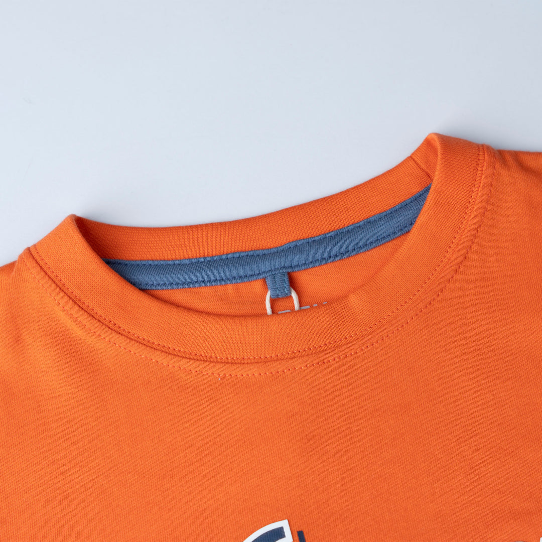 Poney Orange Authentic Logo Short Sleeve Tee
