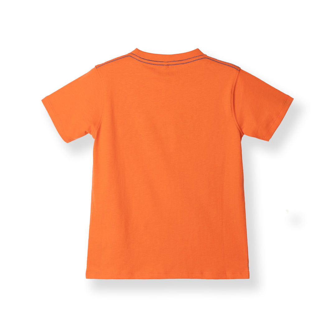 Poney Orange Authentic Logo Short Sleeve Tee