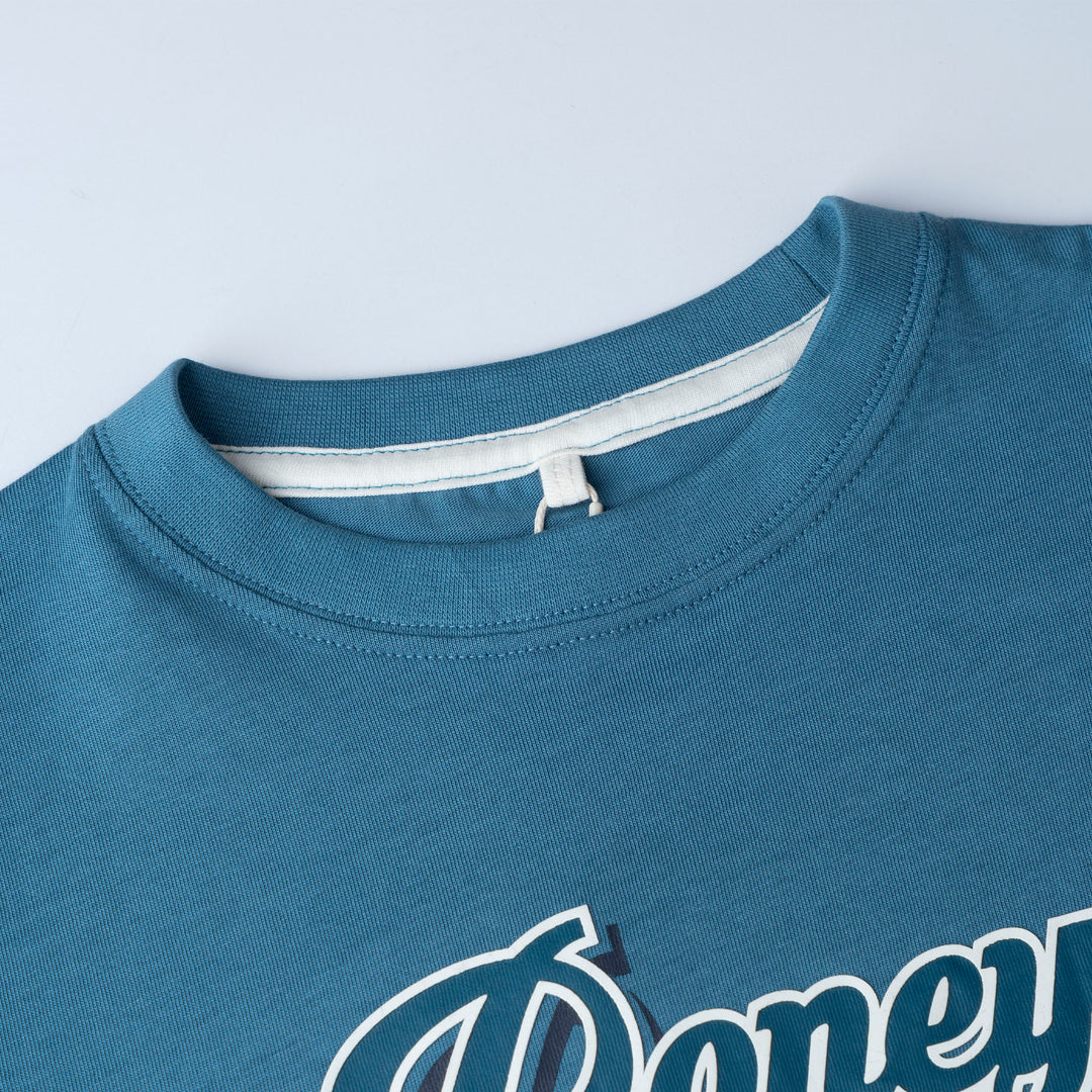 Poney Blue Authentic Logo Short Sleeve Tee