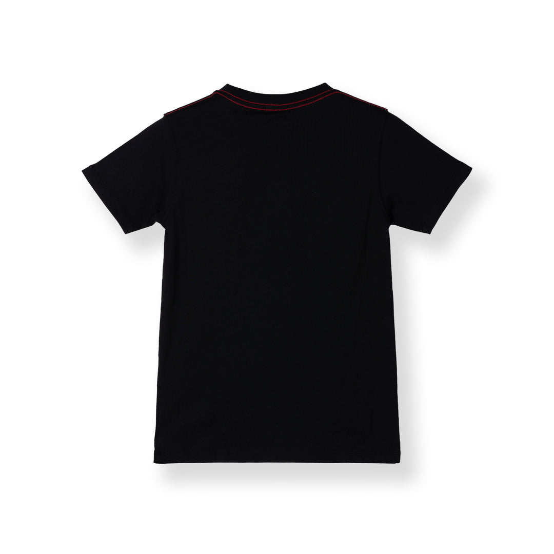 Poney Black Branding Logo Short Sleeve Tee