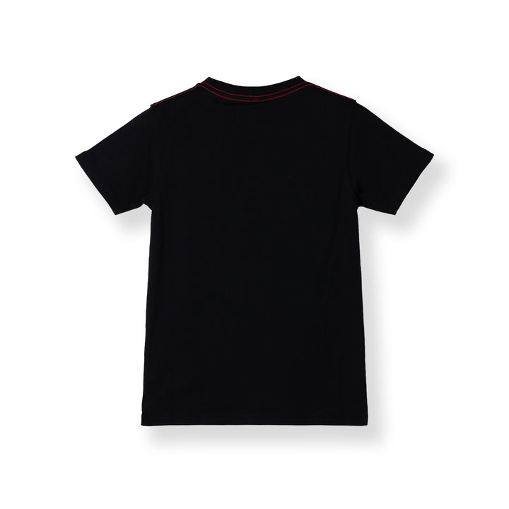 Poney Black Branding Logo Short Sleeve Tee