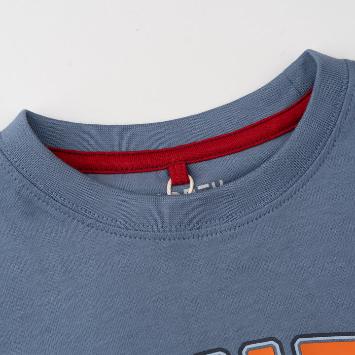 Poney Boys Graphic Blue Logo Short Sleeve Tee
