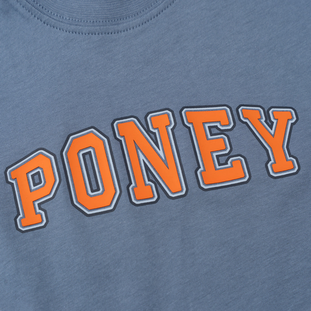 Poney Boys Graphic Blue Logo Short Sleeve Tee