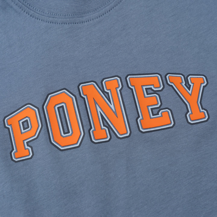 Poney Boys Graphic Blue Logo Short Sleeve Tee