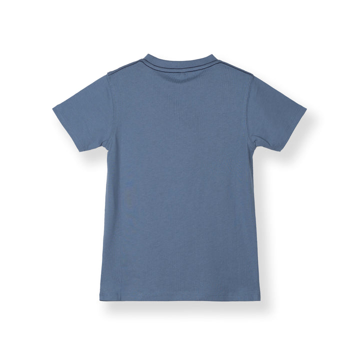 Poney Boys Graphic Blue Logo Short Sleeve Tee