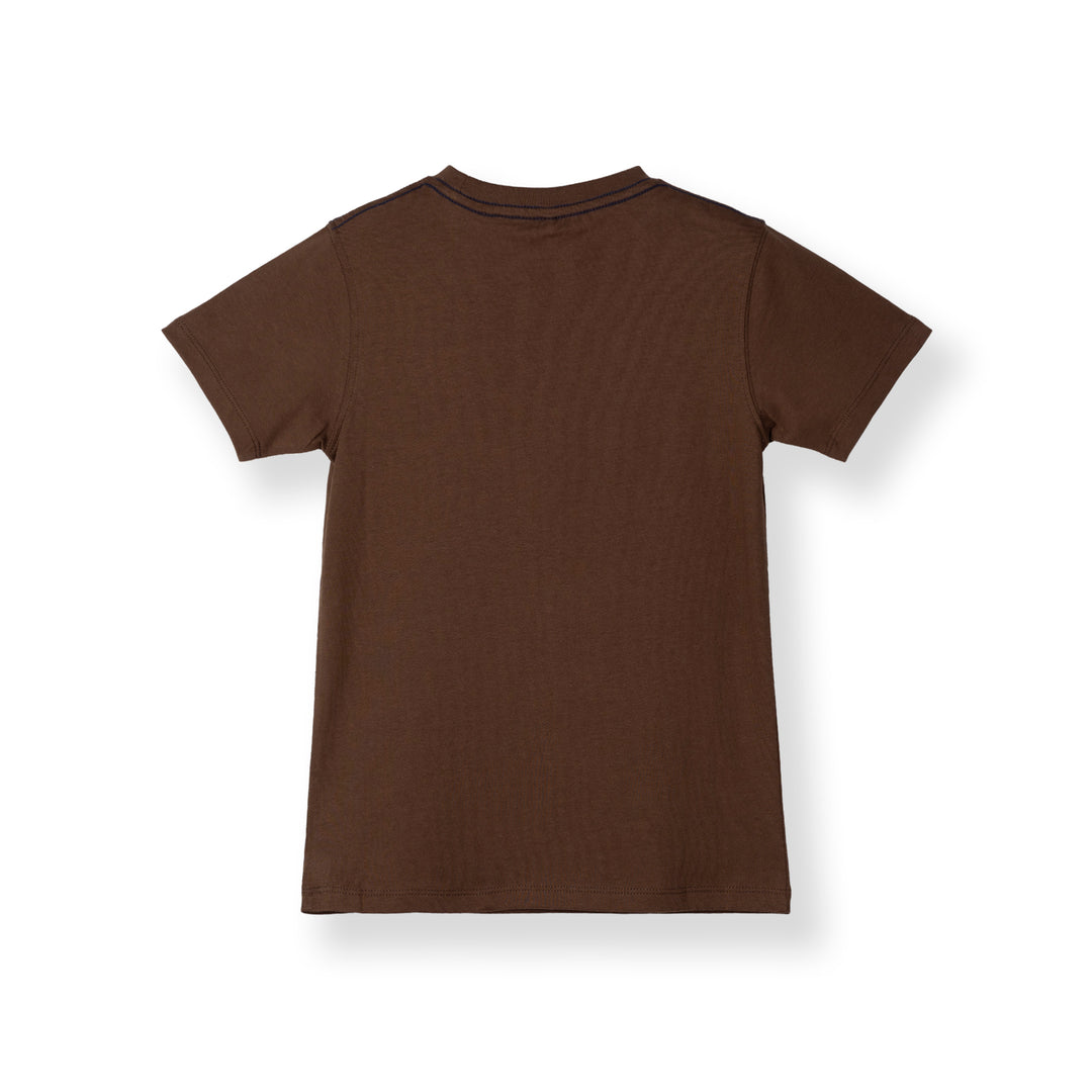 Poney Boys Graphic Brown Short Sleeve Tee