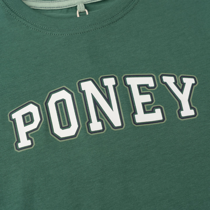 Poney Boys Graphic Green Short Sleeve Tee