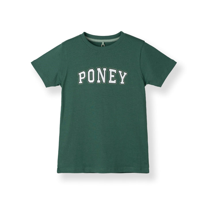 Poney Boys Graphic Green Short Sleeve Tee