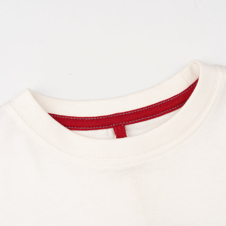 Poney White Branding Logo Short Sleeve Tee