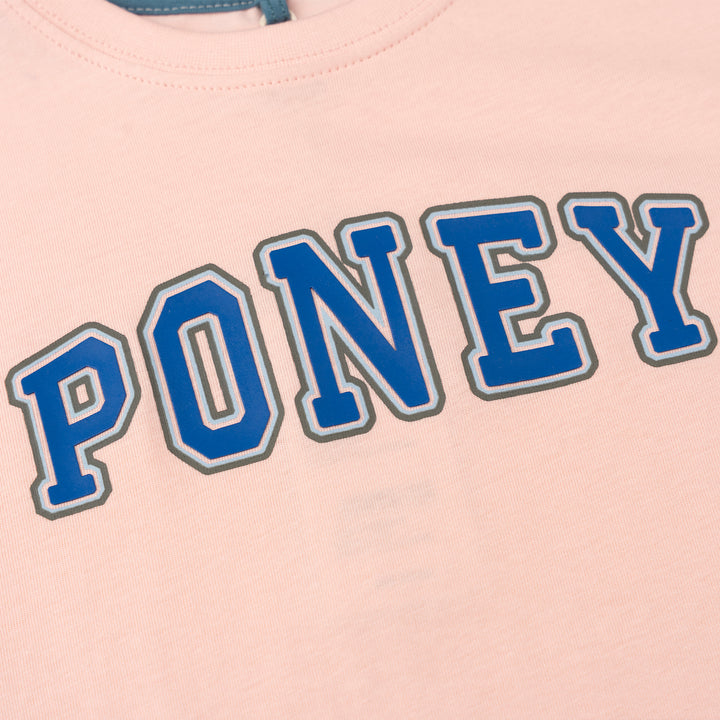 Poney Boys Graphic Pink Short Sleeve Tee
