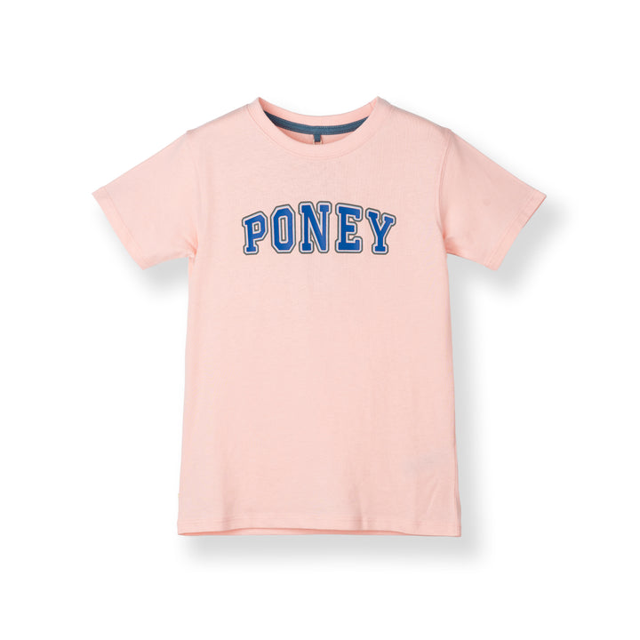 Poney Boys Graphic Pink Short Sleeve Tee