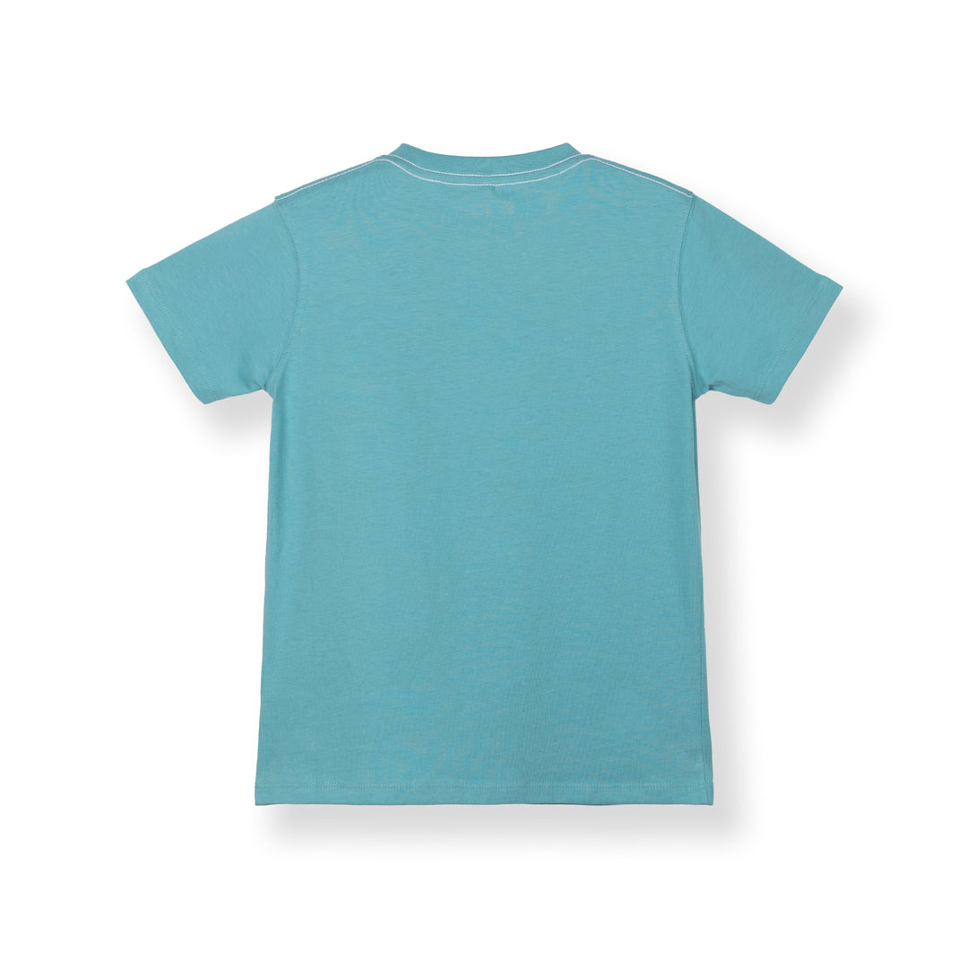 Poney Boys Turquoise Logo Short Sleeve Tee