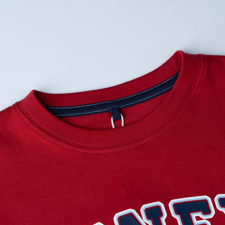 Poney Red Branding Logo Short Sleeve Tee