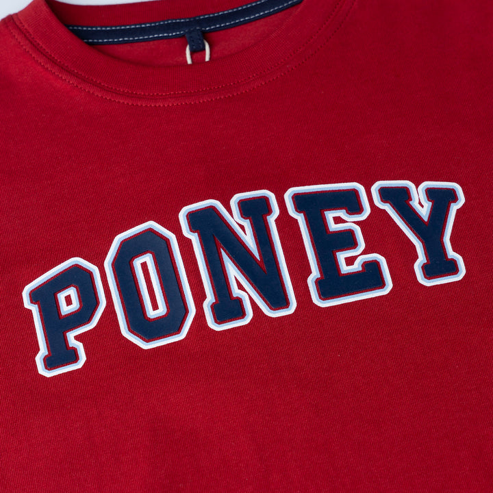 Poney Red Branding Logo Short Sleeve Tee