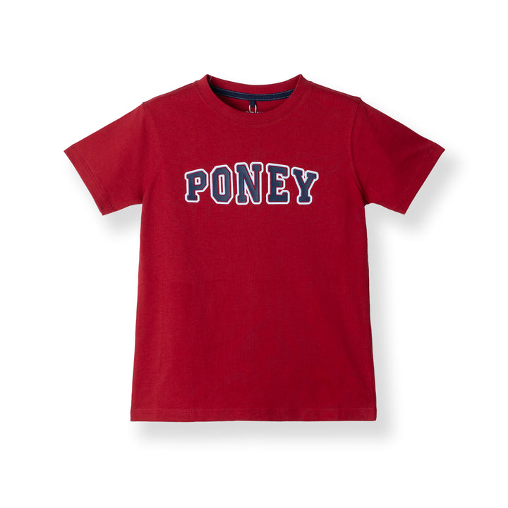 Poney Red Branding Logo Short Sleeve Tee