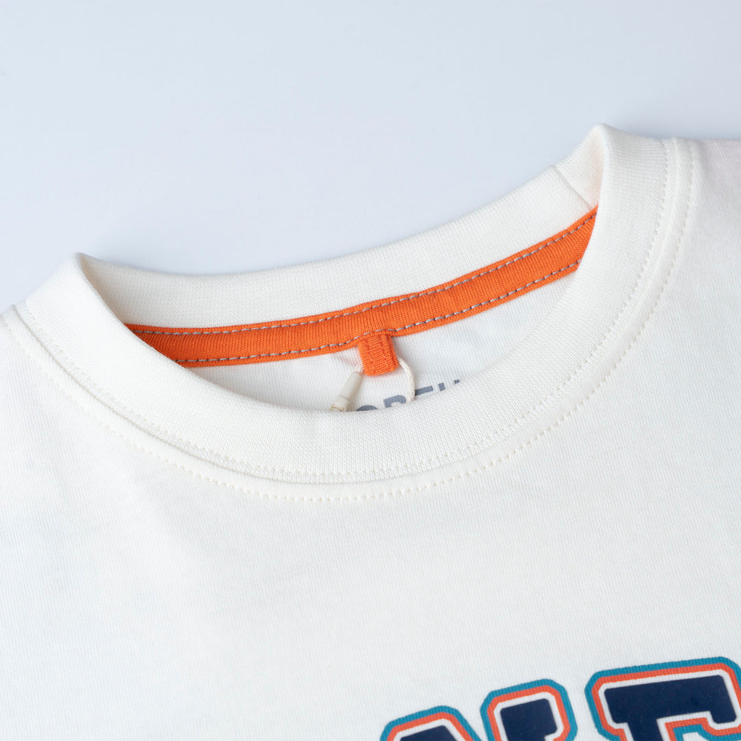 Poney Cream Branding Logo Short Sleeve Tee
