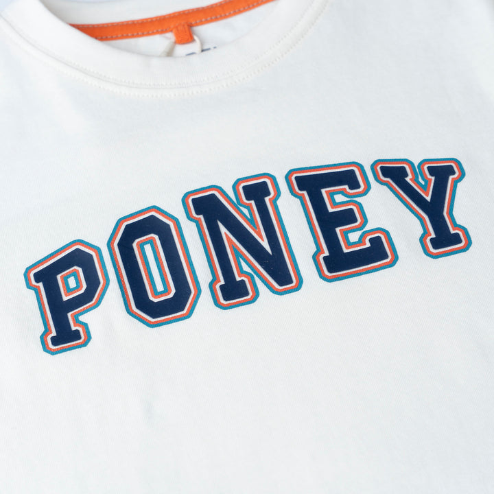 Poney Cream Branding Logo Short Sleeve Tee
