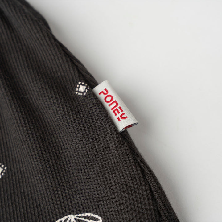 Starry Bow Long Sleeve Dress