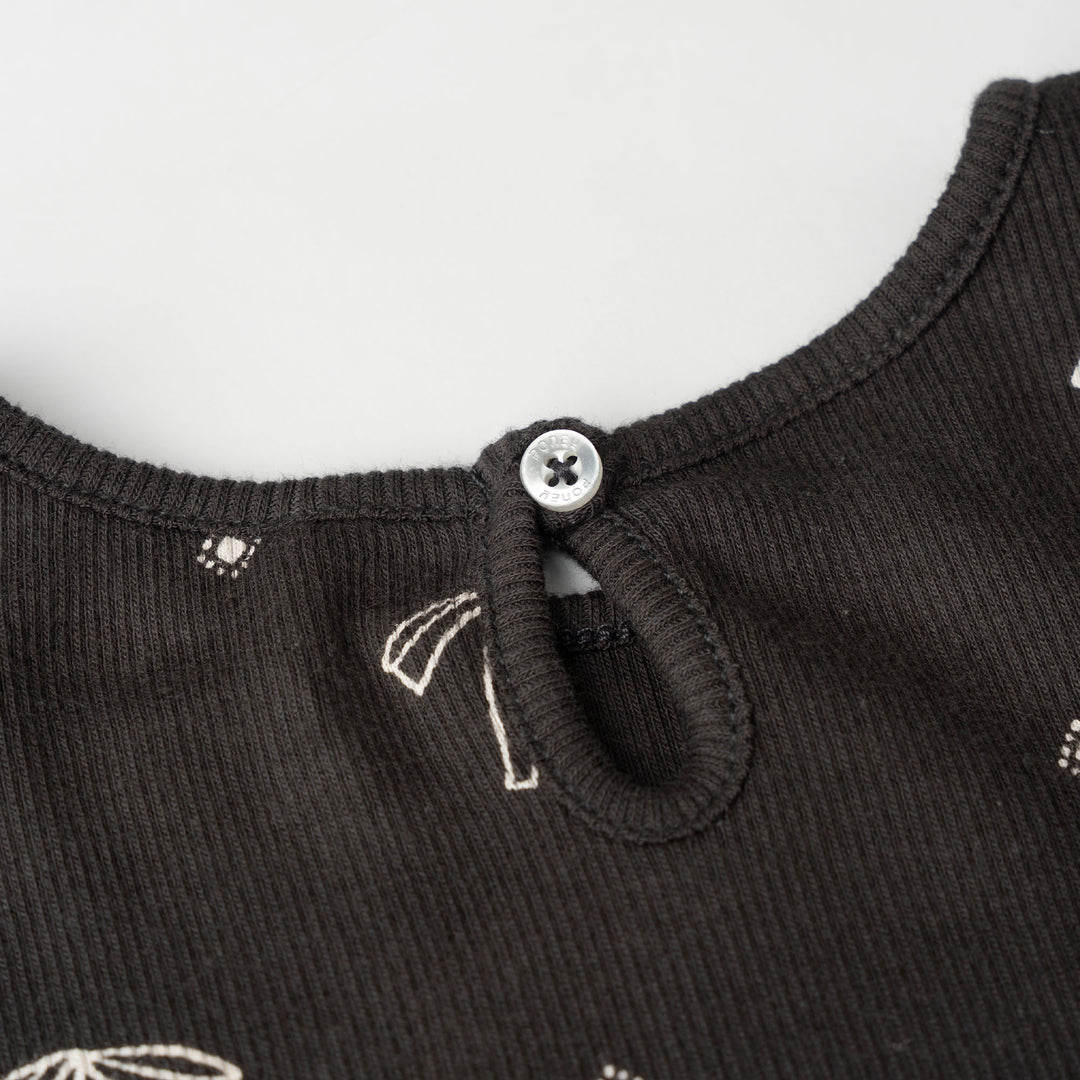 Starry Bow Long Sleeve Dress