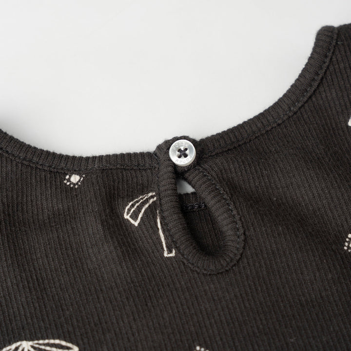 Starry Bow Long Sleeve Dress