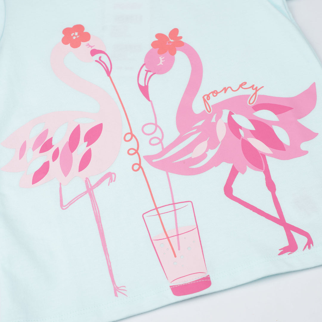 Flamingo Splash! Short Sleeve Tee