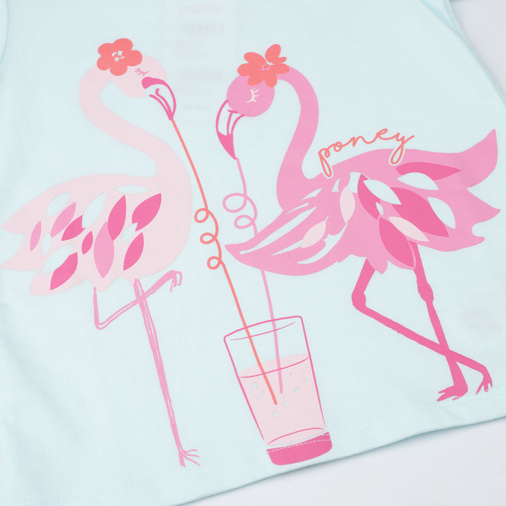 Flamingo Splash! Short Sleeve Tee