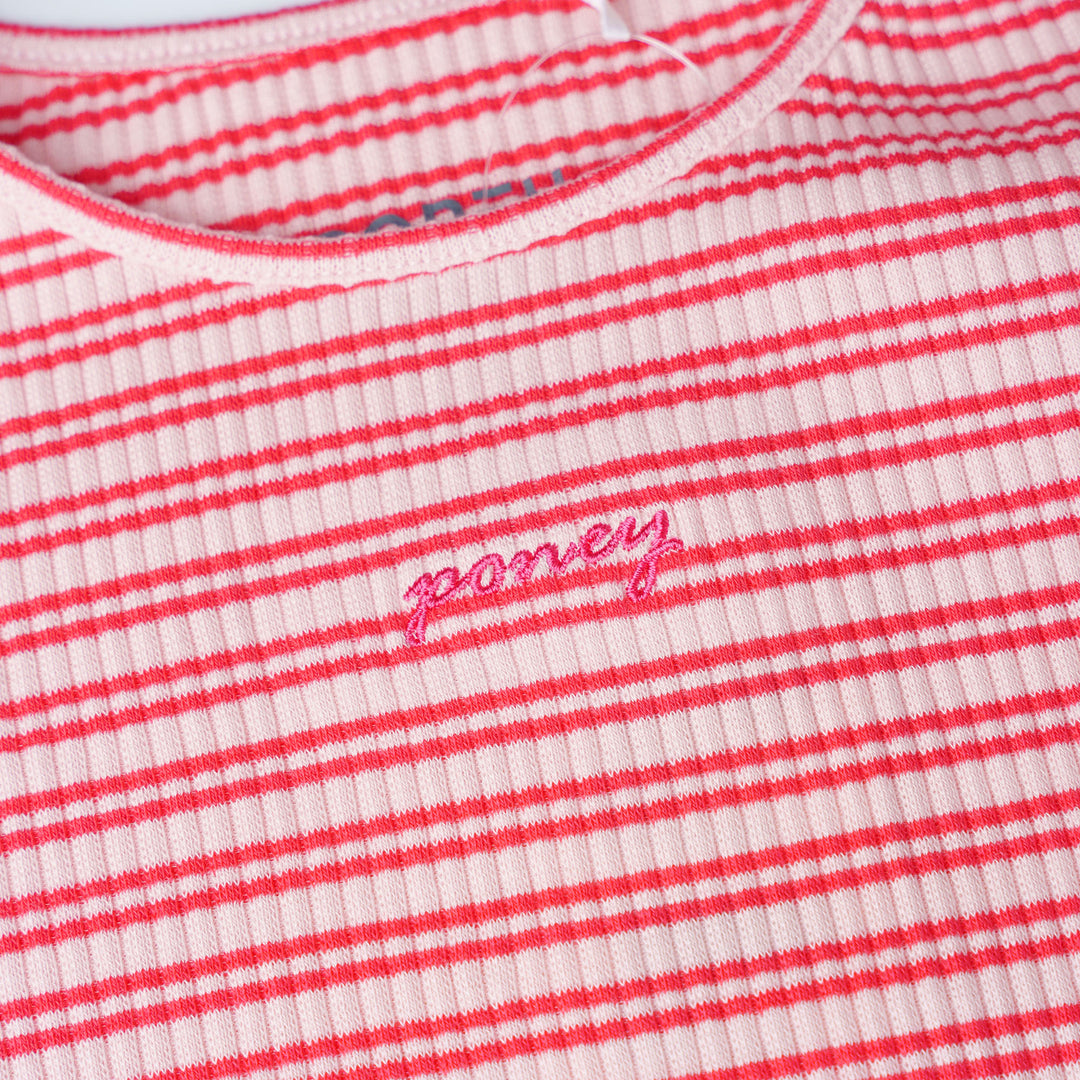 Poney Sweet Striped Short Sleeve Tee
