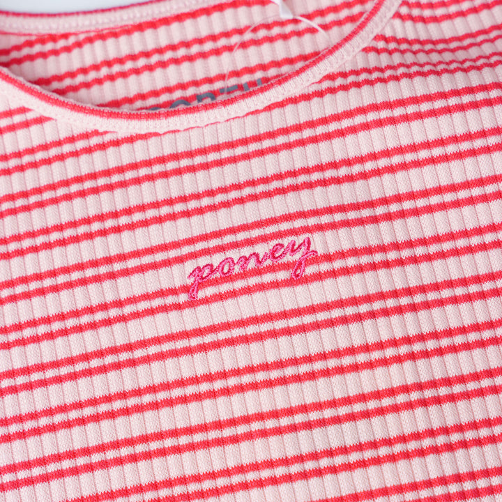 Poney Sweet Striped Short Sleeve Tee
