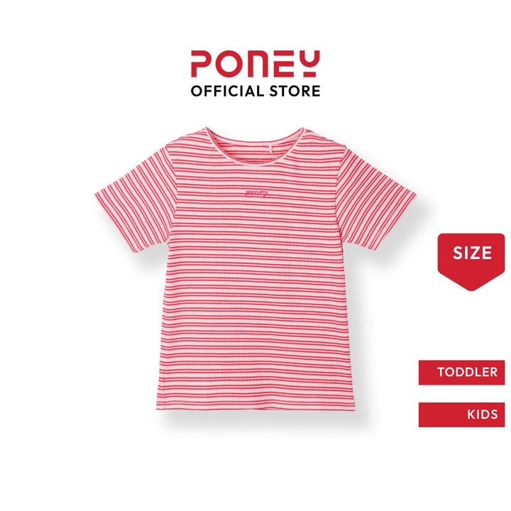 Poney Sweet Striped Short Sleeve Tee