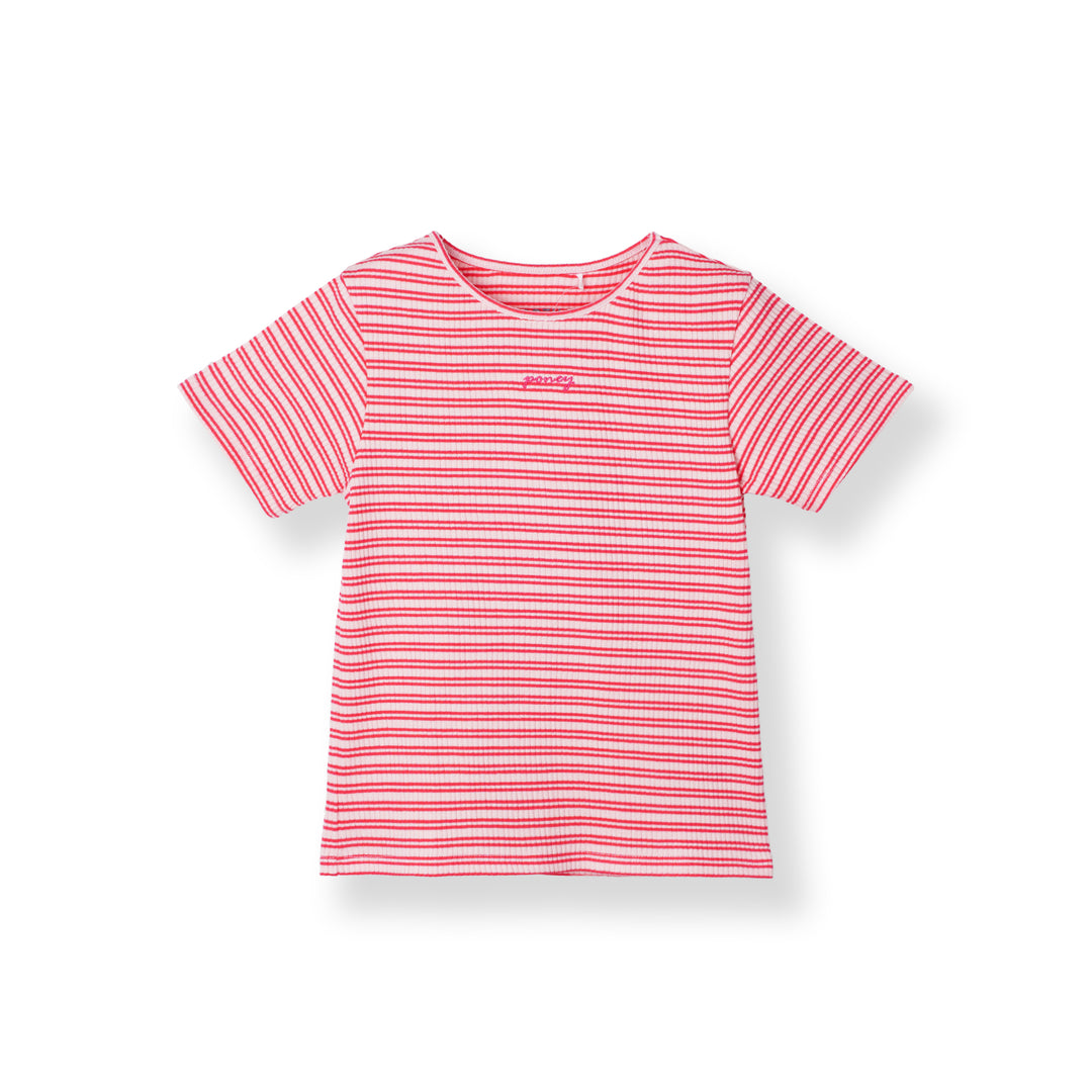 Poney Sweet Striped Short Sleeve Tee