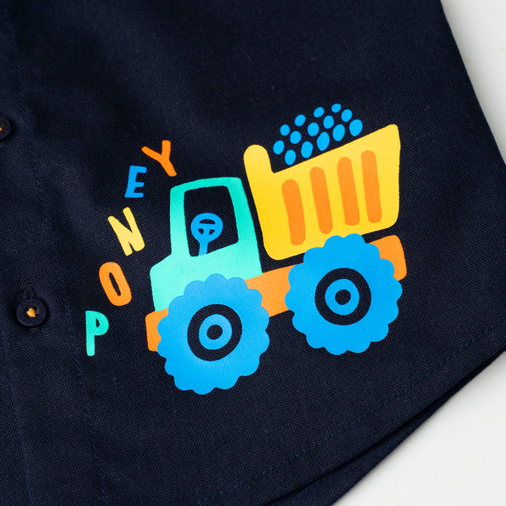 Baby Boy Wheels Adventure Short Sleeve Shirt