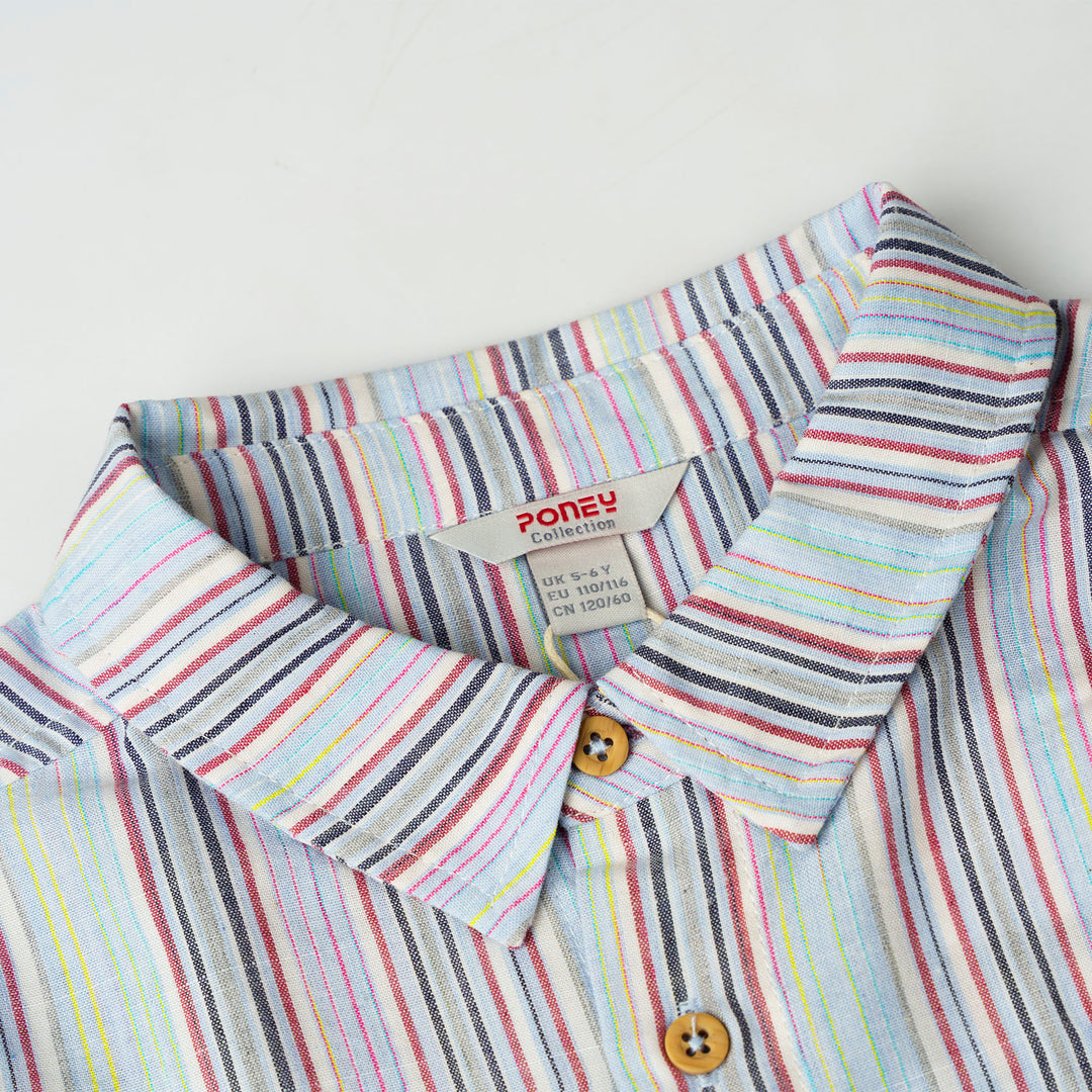 Boys Bluewave Stripe Short Sleeve Shirt