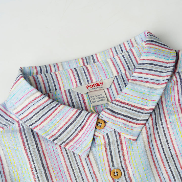 Boys Bluewave Stripe Short Sleeve Shirt