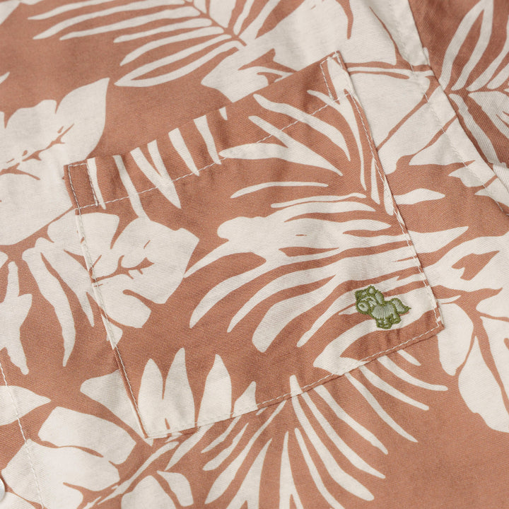 Boys Cocoa Palm Short Sleeve Shirt