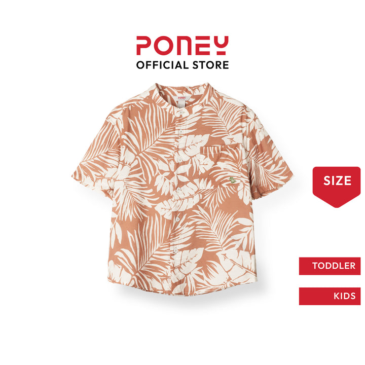 Boys Cocoa Palm Short Sleeve Shirt