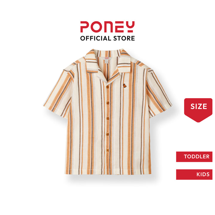 Boys Sunset Bay Stripe Short Sleeve Shirt