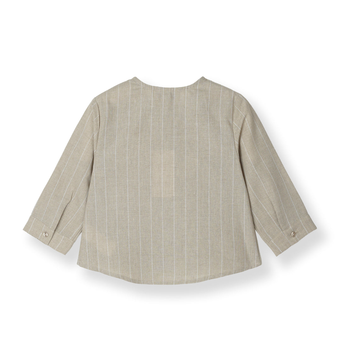 Baby Boy Classic Coast Stripe Long Sleeve Shirt