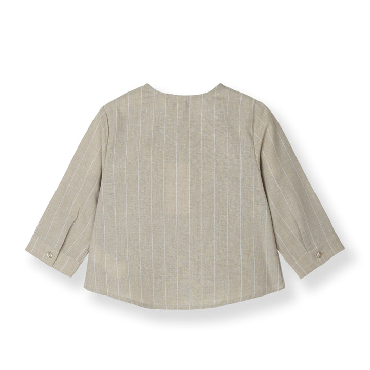 Baby Boy Classic Coast Stripe Long Sleeve Shirt
