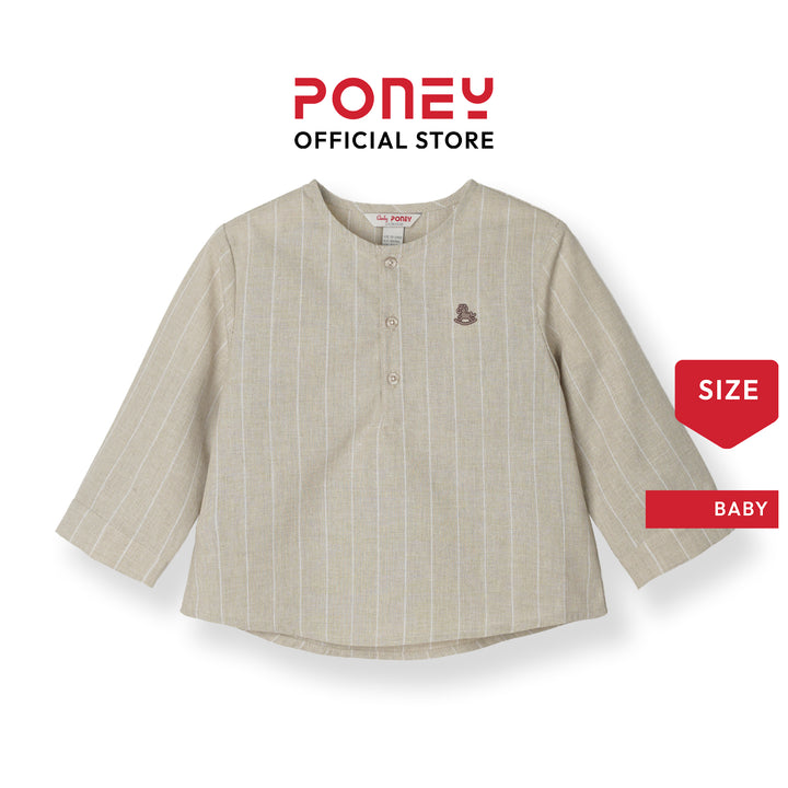 Baby Boy Classic Coast Stripe Long Sleeve Shirt