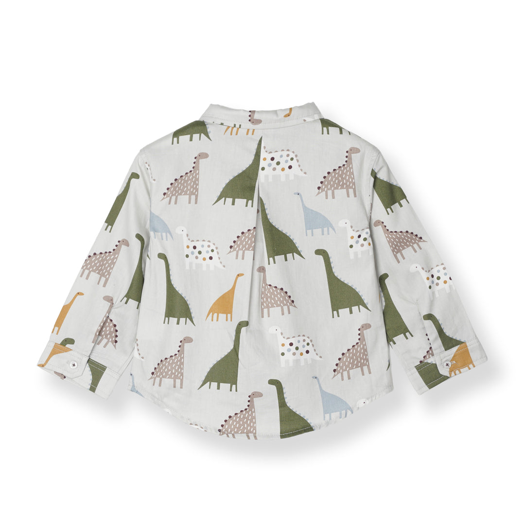 Baby Boy Little Dino Land Long Sleeve Shirt