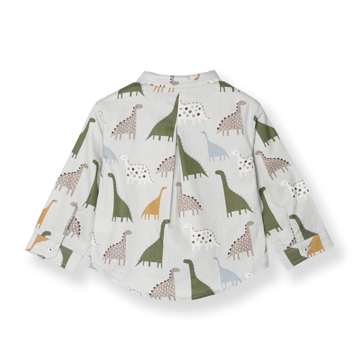Baby Boy Little Dino Land Long Sleeve Shirt