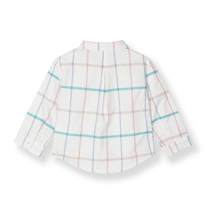 Baby Boy Rainbow Checks Long Sleeve Shirt