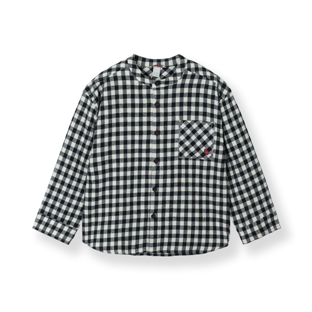 Midnight Gingham Long Sleeve Shirt
