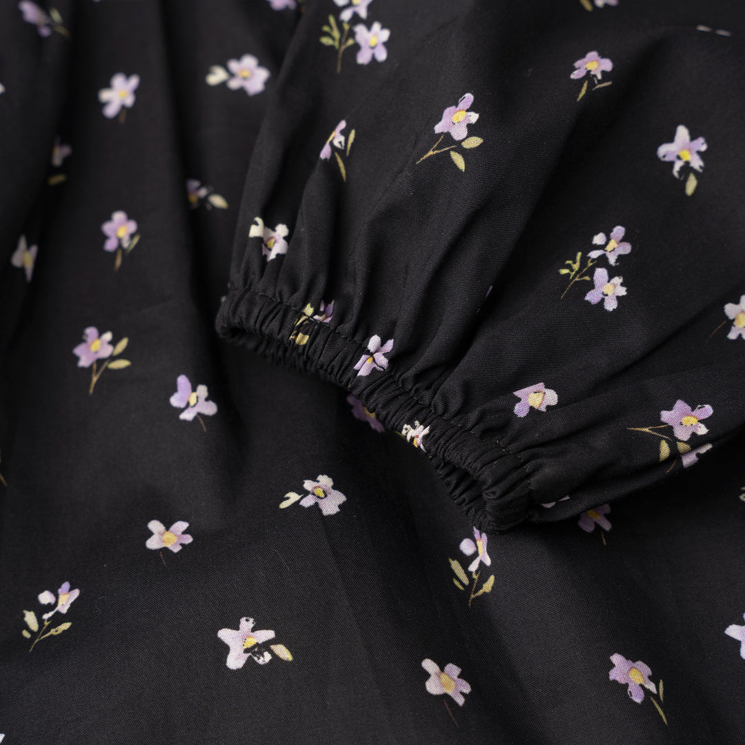 Midnight Floral Long Sleeve Blouse (2250774WD)