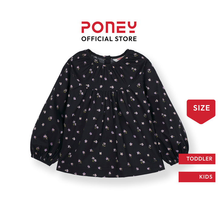 Midnight Floral Long Sleeve Blouse (2250774WD)