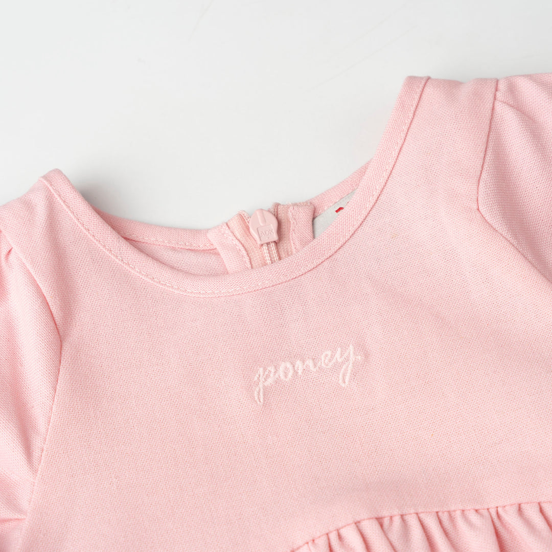 Pink Blush Linen Short Sleeve Dress