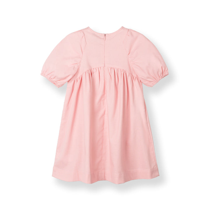 Pink Blush Linen Short Sleeve Dress