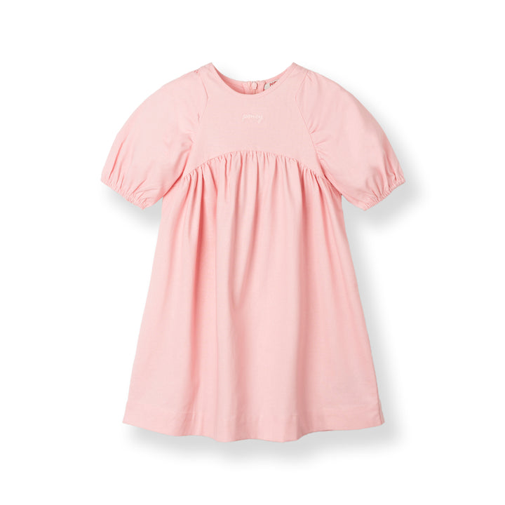 Pink Blush Linen Short Sleeve Dress