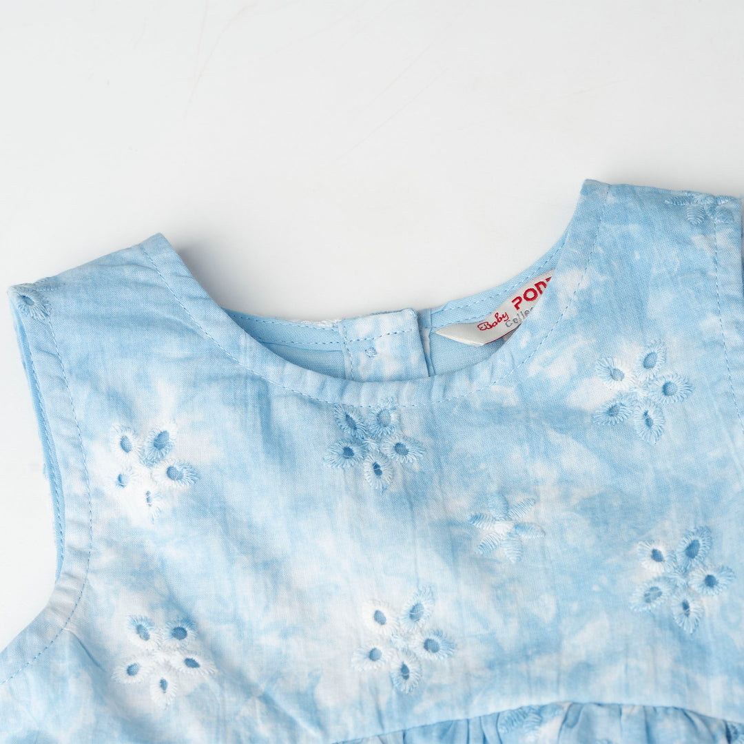 Dip-dye Broderie Sleeveless Dress (2250784WB)