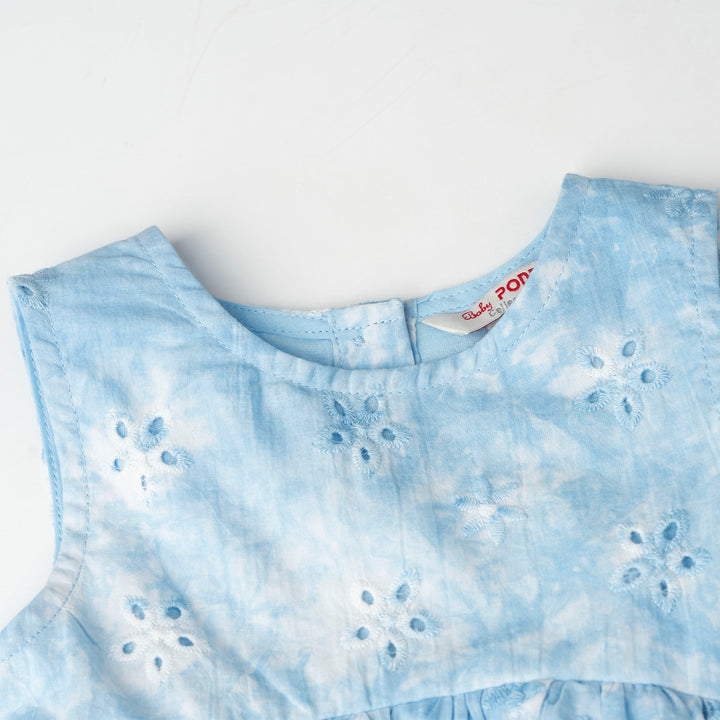 Dip-dye Broderie Sleeveless Dress (2250784WB)
